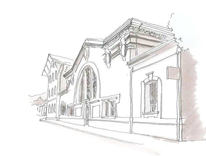 dessin salle des douanes